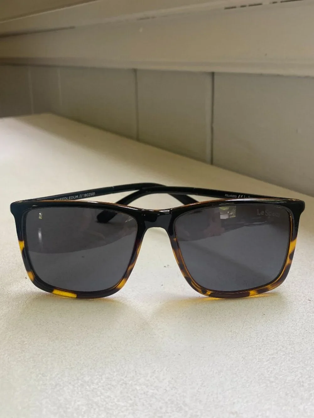 Le Specs Tweedledum Rectangular Polarized Sunglasses